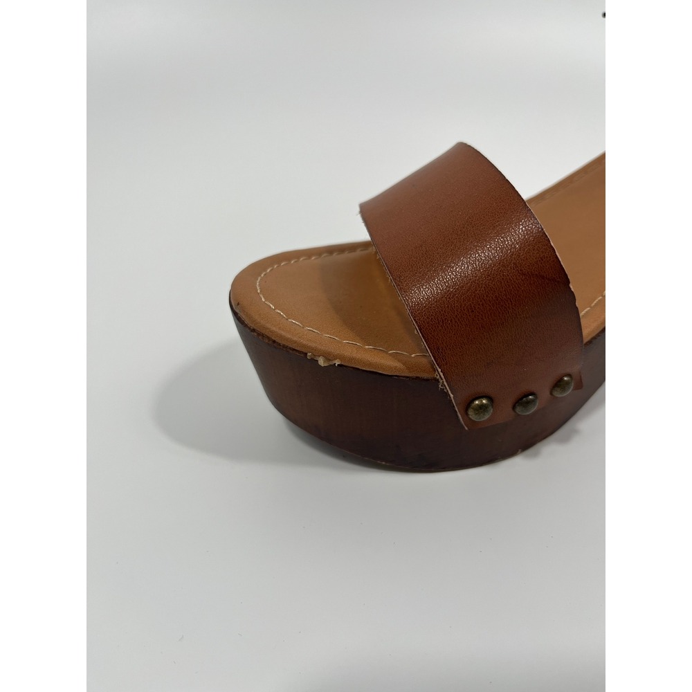 Madden Girl Womens Block Heels‎ 8.5 Brown Lightweight Wedding Guest Boho Cottage - Picture 5 of 11